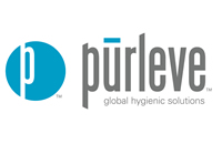Logo Purleve, circulo azul con un p en blanco y pureleve escrito en gris al lado derecha 